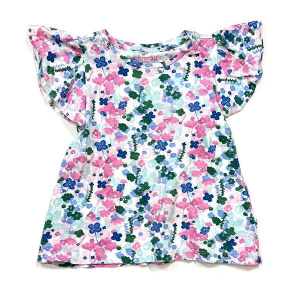 Crewcuts Floral Flutter-Sleeve Tee - Picture 2 of 6